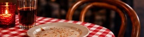 A pizza table set for sharing